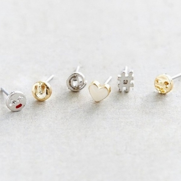 Urban Outfitters Emoji Earring Set*NWT* 6 Total* - Picture 3 of 6